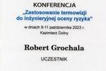 Konferencja Zastosowanie termowizji do inżynieryjnej oceny ryzyka Kazimierz Dolny 2023