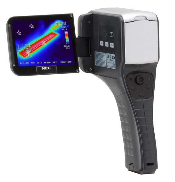 Japońska kamera termowizyjna NEC Avio Infrared Technologies Thermo GEAR G120 z detektorem VOx o rozdzielczości 320x120